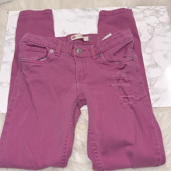 Levi’s Girls Pink Jeans size 12 - Picture 4 of 8